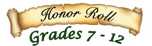 2nd Nine Weeks Honor Roll
