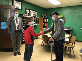 Veteran Surprises Student